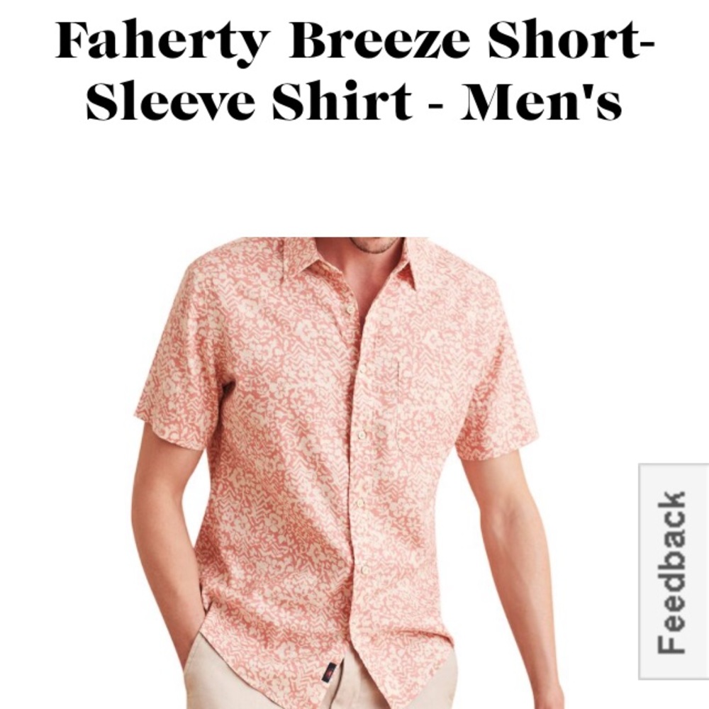 NWT 🌞 FAHERTY BREEZE SHORT SLEEVE L